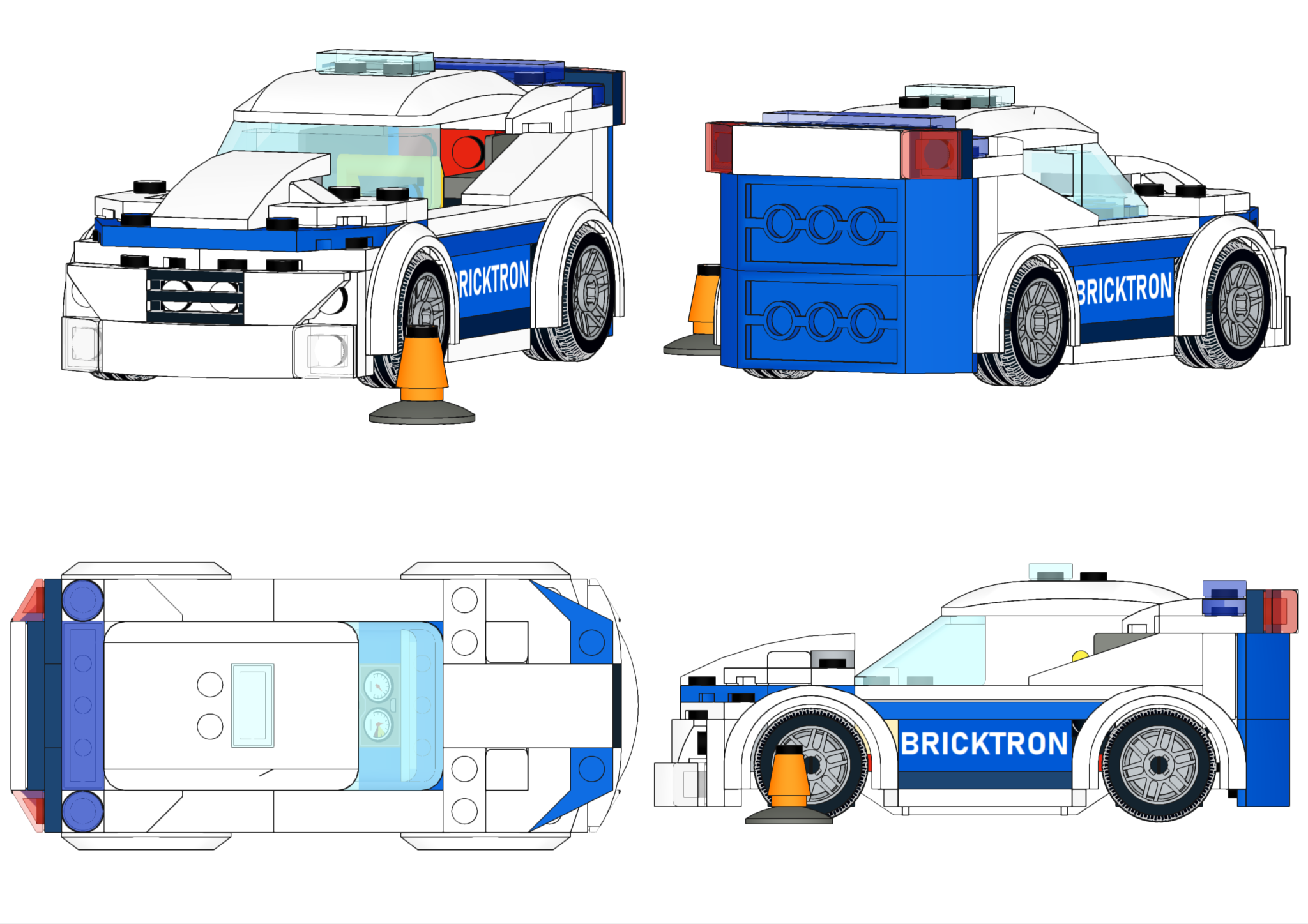 Lego City Police Sports Car • Dorian Bricktron