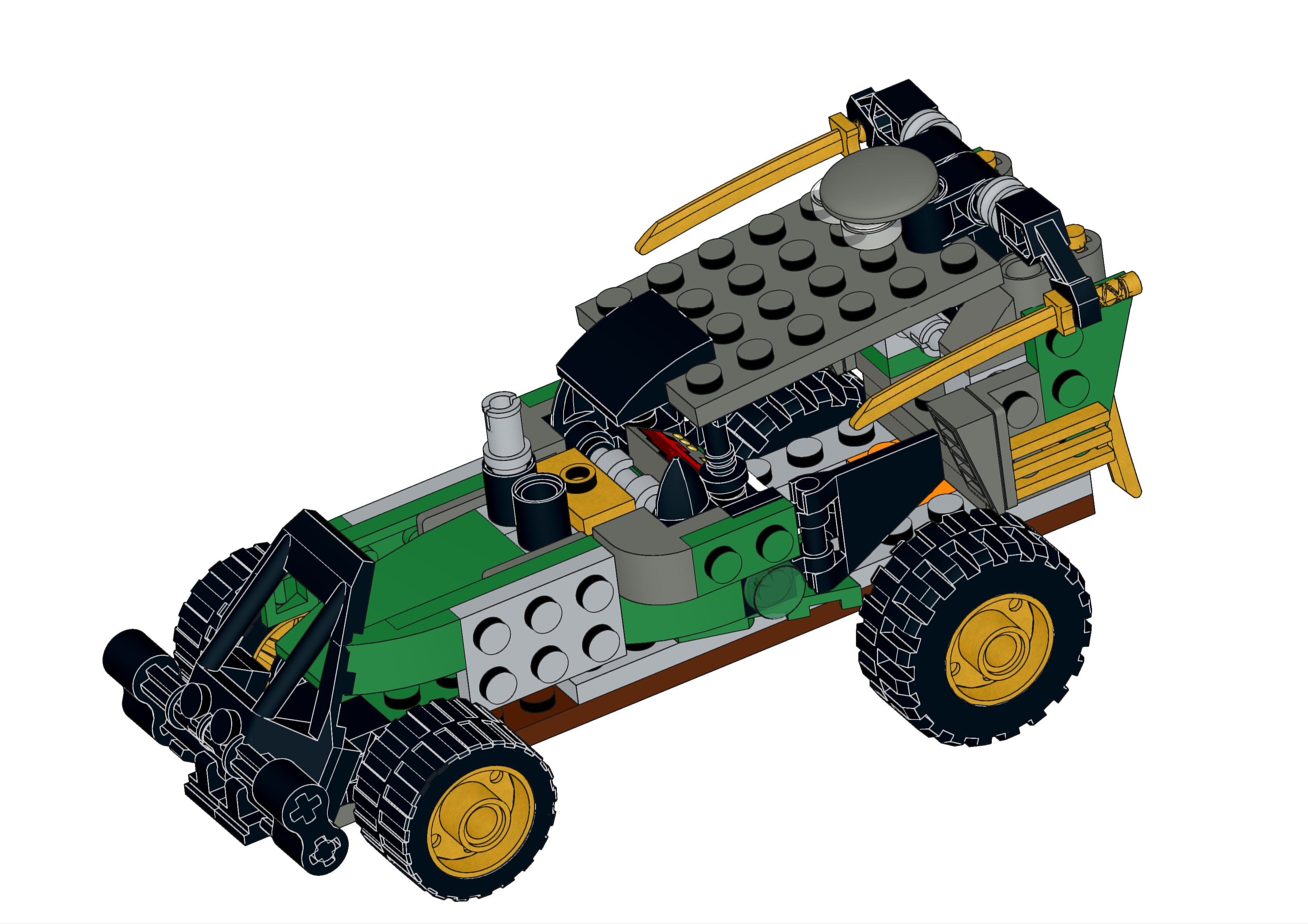 Lloyd´s Retro Racer LEGO instructions • Dorian Bricktron