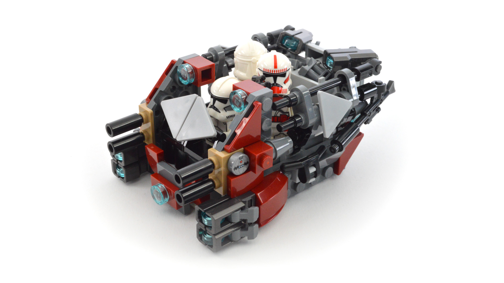 Star Wars: Micro Clone Tank, 2x LEGO 75372 alternate build