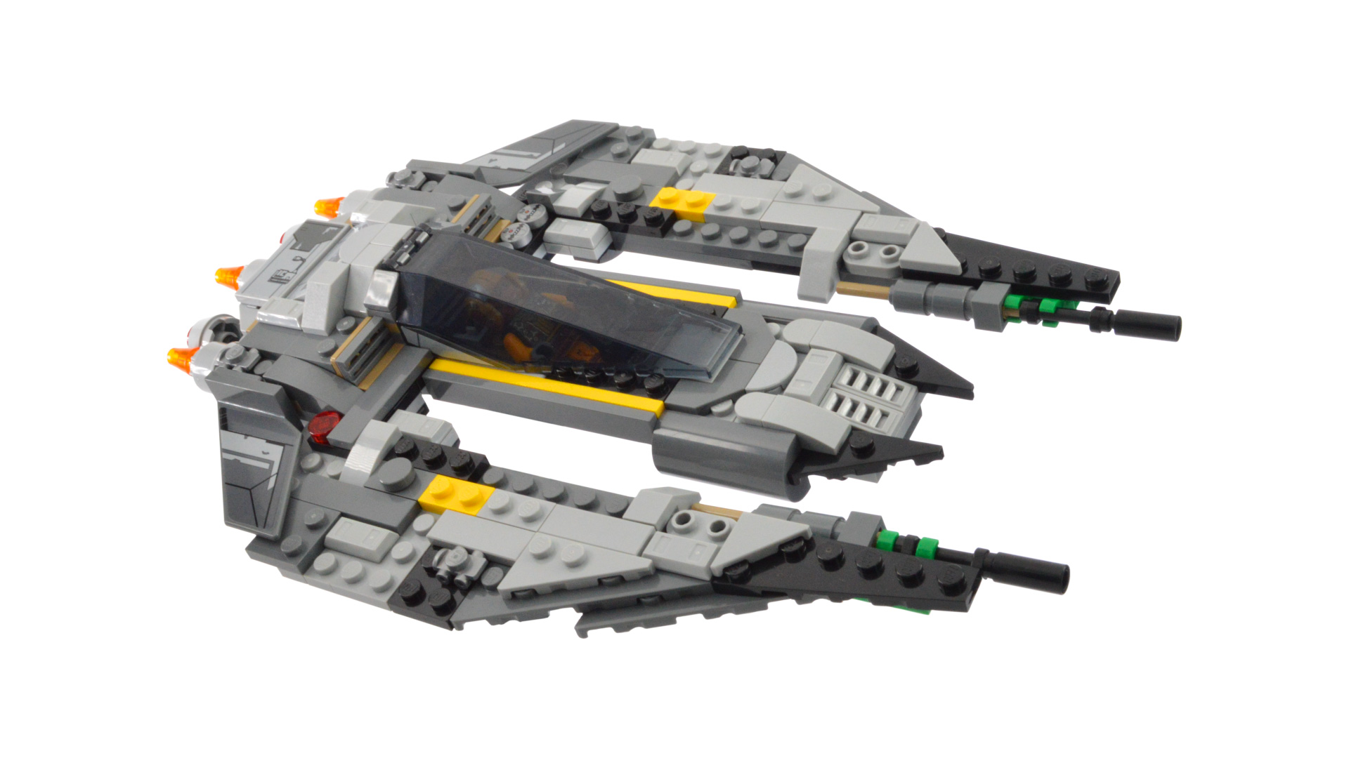 Star Wars: The Mandalorian: PIRATE FANG FIGHTER Alternate Build for LEGO 75346